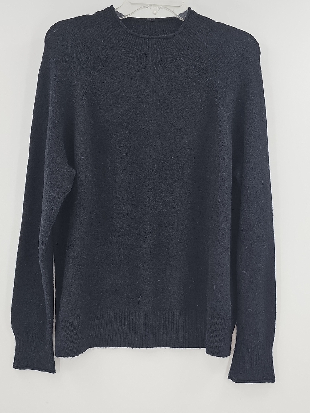 J. Crew Classic Crewneck Wool Blend Black Women's Sweater - Black Size Large